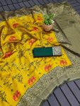 TRENDING SOFT LICHI SILK JACQUARD SAREE WITH UNSTITCHED BLOUSE DAILY WEAR WHOLESALE PRICE ETHNIC GARMENT (2)