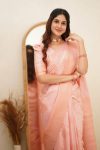 TRENDING SOFT LICHI SILK JACQUARD WORK SAREE WITH UNSTITCHED BLOUSE CASUAL WEAR WHOLESALE PRICE ETHNIC GARMENT (6)
