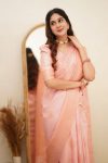 TRENDING SOFT LICHI SILK JACQUARD WORK SAREE WITH UNSTITCHED BLOUSE CASUAL WEAR WHOLESALE PRICE ETHNIC GARMENT (6)