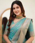 TRENDING SOFT LICHI SILK JACQUARD WORK SAREE WITH UNSTITCHED BLOUSE CASUAL WEAR WHOLESALE PRICE ETHNIC GARMENT (8)
