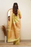 TRENDING SOFT LICHI SILK JACQUARD WORK SAREE WITH UNSTITCHED BLOUSE CASUAL WEAR WHOLESALE PRICE ETHNIC GARMENT (4)