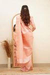 TRENDING SOFT LICHI SILK JACQUARD WORK SAREE WITH UNSTITCHED BLOUSE CASUAL WEAR WHOLESALE PRICE ETHNIC GARMENT (6)