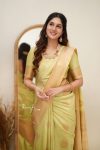TRENDING SOFT LICHI SILK JACQUARD WORK SAREE WITH UNSTITCHED BLOUSE CASUAL WEAR WHOLESALE PRICE ETHNIC GARMENT (4)