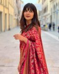 TRENDING SOFT LICHI SILK JACQUARD WORK SAREE WITH UNSTITCHED BLOUSE FESTIVE WEAR WHOLESALE PRICE ETHNIC GARMENT (4)