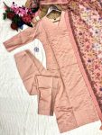 TRENDING VISCOSE CHANDERI EMBROIDERY WORK TOP BOTTOM WITH DUPATTA DAILY WEAR WHOLESALE PRICE ETHNICGARMENT (4)