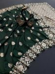 13FASHIONABLE BANARASI SILK GOLDEN ZARI WEAVING SAREE WITH UNSTITCHED BLOUSE FESTIVAL WEAR WHOLESALE PRICE ETHNIC GARMENT (18)