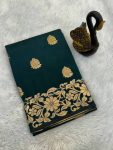 13FASHIONABLE BANARASI SILK GOLDEN ZARI WEAVING SAREE WITH UNSTITCHED BLOUSE FESTIVAL WEAR WHOLESALE PRICE ETHNIC GARMENT (18)