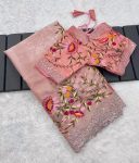1ATTRACTIVE GEORGETTE EMBROIDERY SEQUENCE WORK SAREE WITH FULLY STITCHED BLOUSE PARTY WEAR WHOLESALE PRICE ETHNIC GARMENT (13)