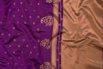 1ATTRACTIVE LICHI SILK JACQUARD WORK SAREE WITH UNSTITCHED BLOUSE BRIDAL WEAR WHOLESALE PRICE ETHNIC GARMENT (16)