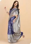 1ATTRACTIVE LICHI SILK JACQUARD WORK SAREE WITH UNSTITCHED BLOUSE PARTY WEAR WHOLESALE PRICE ETHNIC GARMENT (24)