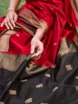 1ATTRACTIVE LILAN SLAB WEAVING WORK SAREE WITH UNSTITCHED BLOUSE PARTY WEAR WHOLESALE PRICE ETHNIC GARMENT (18)