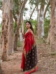 1ATTRACTIVE LILAN SLAB WEAVING WORK SAREE WITH UNSTITCHED BLOUSE PARTY WEAR WHOLESALE PRICE ETHNIC GARMENT (18)