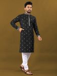 1ATTRACTIVE MATKA SILK SILVER JARI WITH EMBROIDERY BUTI KURTA PAYJAMA PARTY WEAR WHOLESALE PRICE ETHNIC GARMENT (44)