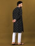 1ATTRACTIVE MATKA SILK SILVER JARI WITH EMBROIDERY BUTI KURTA PAYJAMA PARTY WEAR WHOLESALE PRICE ETHNIC GARMENT (44)