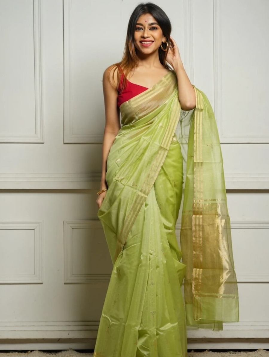 1ATTRACTIVE SOFT COTTON WEAVING JAQUARD BORDER SAREE WITH UNSTITCHED BLOUSE WEDDING WEAR WHOLESALE PRICE ETHNIC GARMENT (16)