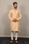 1DESIGNER JACQUARD THREAD EMBROIDERY WORK KURTA PAYJAMA FESTIVAL WEAR WHOLESALE PRICE ETHNIC GARMENT (5)