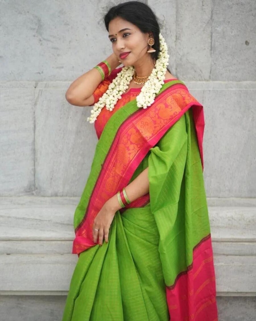 1DESIGNER LICHI SILK JACQUARD WORK SAREE WITH UNSTITCHED BLOUSE FESTIVAL WEAR WHOLESALE PRICE ETHNIC GARMENT (22)