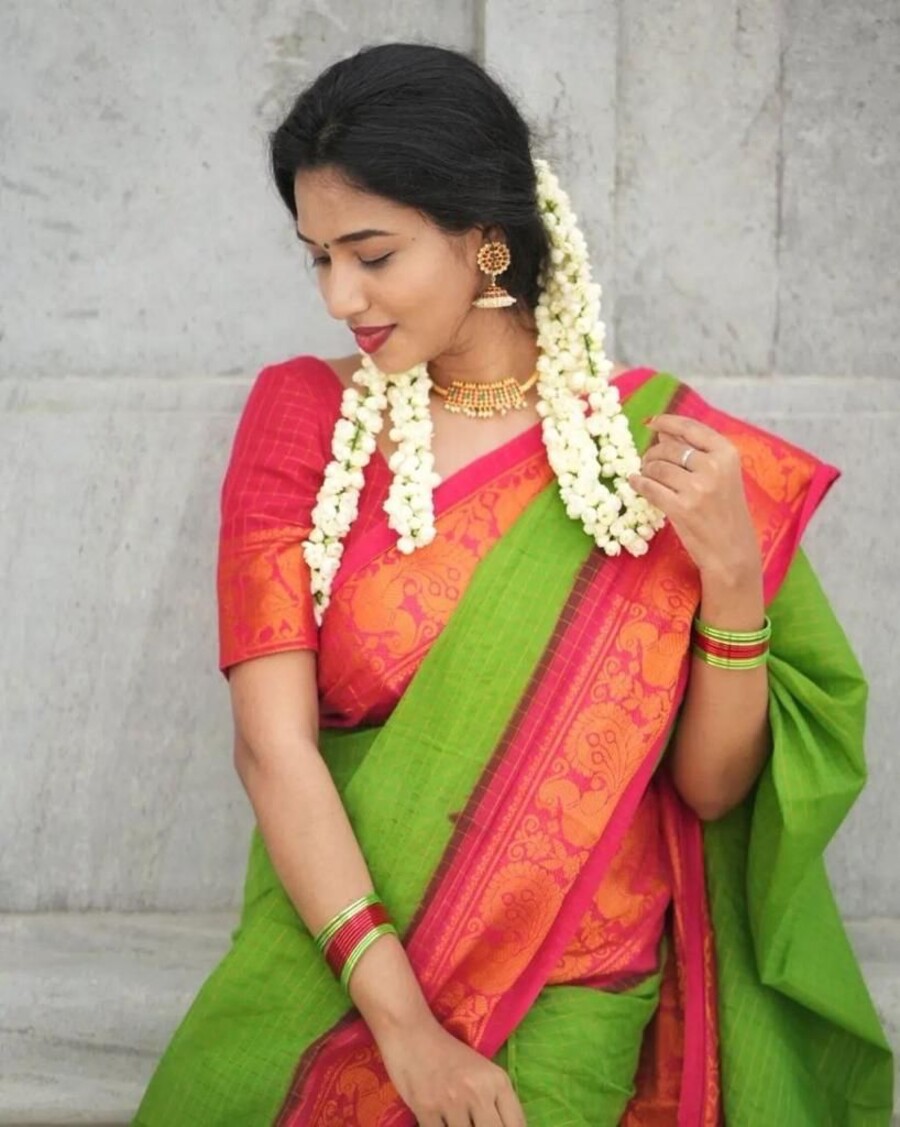 1DESIGNER LICHI SILK JACQUARD WORK SAREE WITH UNSTITCHED BLOUSE FESTIVAL WEAR WHOLESALE PRICE ETHNIC GARMENT (30)