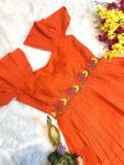 1FANCY MUL MUL COTTON HANDWORK ONE PIECE PARTY WEAR WHOLESALE PRICE ETHNIC GARMENT (7)