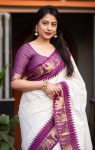 1FASHIONABLE LICHI SILK JACQUARD WORK SAREE WITH UNSTITCHED BLOUSE PARTY WEAR WHOLESALE PRICE ETHNIC GARMENT (24)