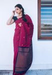 1FASHIONABLE LICHI SILK JACQUARD WORK SAREE WITH UNSTITCHED BLOUSE PARTY WEAR WHOLESALE PRICE ETHNIC GARMENT (3)