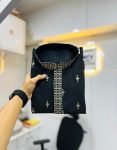 1FASHIONABLE MATKA SILK SILVER JARI WITH EMBROIDERY BUTTI WORK KURTA PAYJAMA PARTY WEAR WHOLESALE PRICE ETHNIC GARMENT (19)