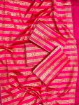1FASHIONABLE SOFT LICHI SILK JACQUARD WORK SAREE WITH UNSTITCHED BLOUSE PARTY WEAR WHOLESALE PRICE ETHNIC GARMENT (17)