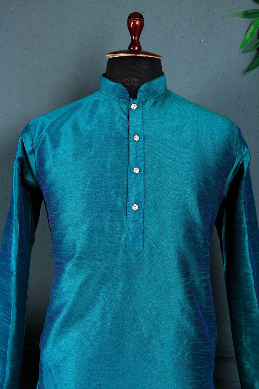 1MODERN BANGLORI SILK PLAIN WORK KURTA PAYJAMA OFFICE WEAR WHOLESALE PRICE ETHNIC GARMENT (19)