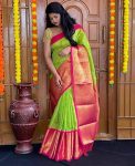 1MODERN LICHI SILK JACQUARD WORK SAREE WITH UNSTITCHED BLOUSE SEASONABLE WHOLESALE PRICE ETHNIC GARMENT (4)
