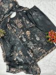 1MODERN SOFT CHINON DIGITAL PRINT AND HANDWORK TOP BOTTOM WITH DUPATTA CASUAL WEAR WHOLESALE PRICE ETHNIC GARMENT (30)