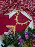 1NEW ARRIVAL CHANDERI SEQUENCE EMBROIDERY WORK TOP BOTTOM WITH DUPATTA FESTIVE WEAR WHOLESALE PRICE ETHNIC GARMENT (8)