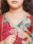 1NEW ARRIVAL RAYON DIGITAL FLOWER PRINT WORK KID’S TOP SHARARA WITH DUPATTA FESTIVE WEAR WHOLESALE PRICE ETHNIC GARMENT (9)