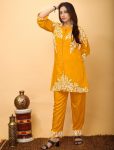 2ATTRACTIVE HEAVY RAYON FABRIC CHICKEN KARI EMBROIDERY WORK CO-ORD SET PARTY WEAR WHOLESALE PRICE ETHNIC GARMENT (17)