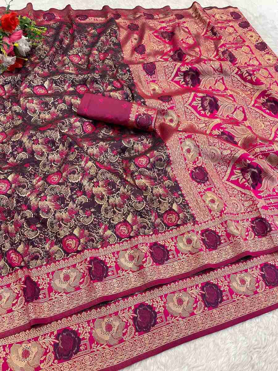 2ATTRACTIVE KANJIVARAM SOFT SILK ZARI WOVEN SAREE WITH UNSTITCHED BLOUSE WEDDING WEAR WHOLESALE PRICE ETHNIC GARMENT (5)