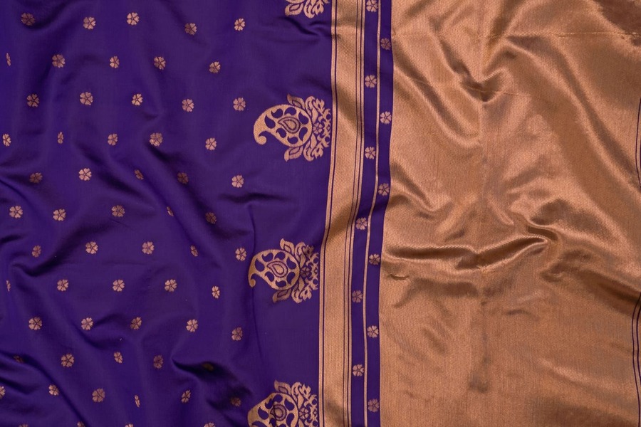 2ATTRACTIVE LICHI SILK JACQUARD WORK SAREE WITH UNSTITCHED BLOUSE BRIDAL WEAR WHOLESALE PRICE ETHNIC GARMENT (7)
