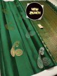 2ATTRACTIVE LICHI SILK JACQUARD WORK SAREE WITH UNSTITCHED BLOUSE PARTY WEAR WHOLE SALE PRICE ETHNIC GARMENT (17)