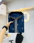 2ATTRACTIVE MATKA SILK SILVER JARI WITH EMBROIDERY BUTI KURTA PAYJAMA PARTY WEAR WHOLESALE PRICE ETHNIC GARMENT (54)