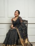 2ATTRACTIVE SOFT COTTON WEAVING JAQUARD BORDER SAREE WITH UNSTITCHED BLOUSE WEDDING WEAR WHOLESALE PRICE ETHNIC GARMENT (5)