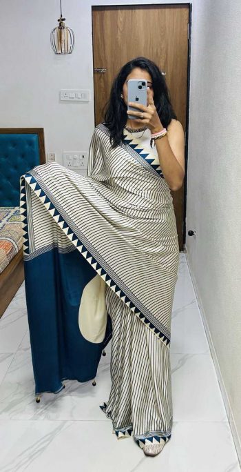 DESIGNER GAJI SOFT  SILK BANDHEJ WORK SAREE WITH UNSTITCHED BLOUSE TEAL