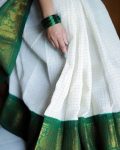 2DESIGNER LICHI SILK JACQUARD WORK SAREE WITH UNSTITCHED BLOUSE FESTIVAL WEAR WHOLESALE PRICE ETHNIC GARMENT (21)