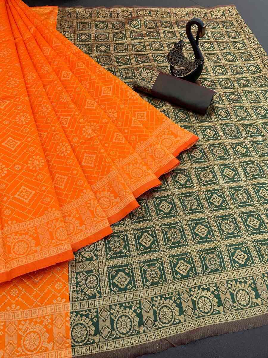 2DESIGNER LICHI WORK WEAVING WORK SAREE WITH UNSTITCHED BLOUSE FESTIVAL WEAR WHOLESALE PRICE ETHNIC GARMENT (62)