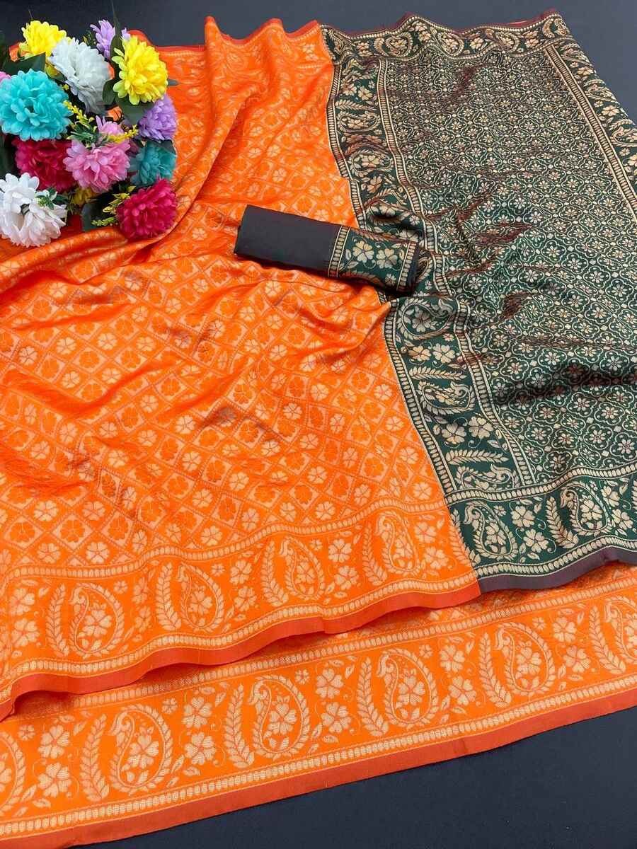 2DESIGNER LICHI WORK WEAVING WORK SAREE WITH UNSTITCHED BLOUSE FESTIVAL WEAR WHOLESALE PRICE ETHNIC GARMENT (63)