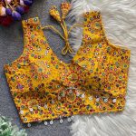 2FABULOUS MONO SILK MULTI + ZARI WORK STITCHED BLOUSE PARTY WEAR WHOLESALE PRICE ETHNIC GARMENT (7)