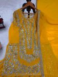 2FANCY GEORGETTE THREAD WITH SEQUENCE WORK TOP SHARARA WITH DUPATTA WEDDING WEAR WHOLESALE PRICE ETHNIC GARMENT (21)