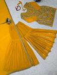 2FANCY GEORGETTE THREAD WITH SEQUENCE WORK TOP SHARARA WITH DUPATTA WEDDING WEAR WHOLESALE PRICE ETHNIC GARMENT (21)