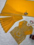 2FANCY GEORGETTE THREAD WITH SEQUENCE WORK TOP SHARARA WITH DUPATTA WEDDING WEAR WHOLESALE PRICE ETHNIC GARMENT (21)