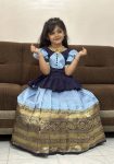 2FANCY LICHI SILK ZARI WEAVING WORK KID’S TOP LEHENGA WEDDING WEAR WHOLESALE PRICE ETHNIC GARMENT (7)