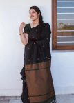 2FASHIONABLE LICHI SILK JACQUARD WORK SAREE WITH UNSTITCHED BLOUSE PARTY WEAR WHOLESALE PRICE ETHNIC GARMENT (11)
