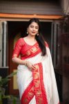 2FASHIONABLE LICHI SILK JACQUARD WORK SAREE WITH UNSTITCHED BLOUSE PARTY WEAR WHOLESALE PRICE ETHNIC GARMENT (24)