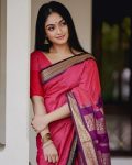 2MODERN LICHI SILK JACQUARD WORK SAREE WITH UNSTITCHED BLOUSE FESTIVAL WEAR WHOLESALE PRICE ETHNIC GARMENT (7)